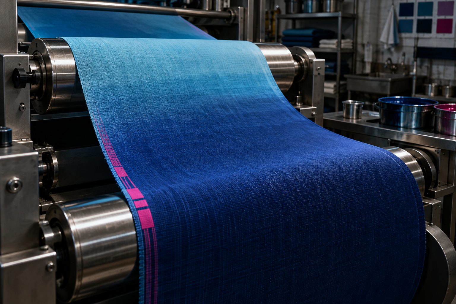 Colour & pattern textile finishing process