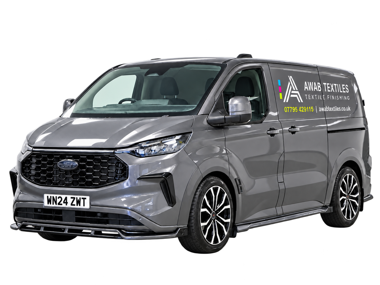 Awab Textiles grey liveried van